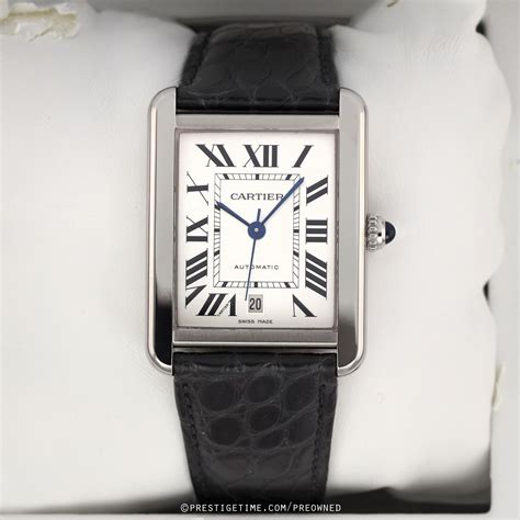 cartier mini tank allonge|pre owned cartier tank solo.